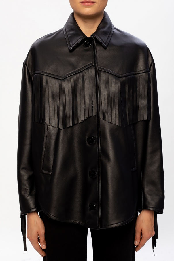 Black Fringed jacket MM6 Maison Margiela - IetpShops Egypt - Boys